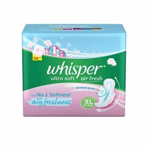Whisper Ultra Soft Air Fresh XL Wings Sanitary Pads- 50 Pads | Free Ship... - $65.56