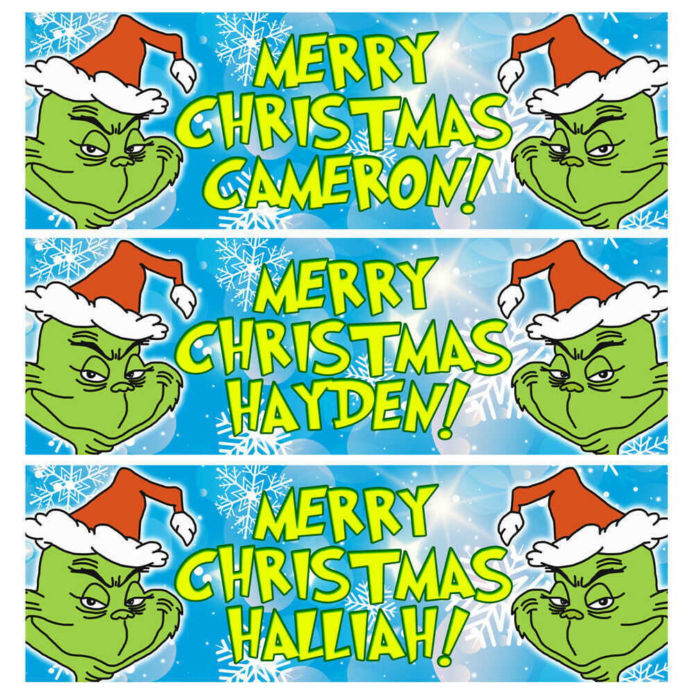 Primary image for THE GRINCH Personalised Christmas Banner - Grinch Christmas Party Banner
