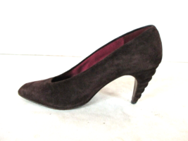 Petra Brown Suede Leather Pumps Heels Shoes Women&#39;s 6 M (SW10) - £19.14 GBP