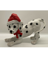 1992 Limited Edition Christmas Dalmation Dog Christmas Red Bow Princeton... - $28.04