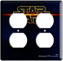 STAR WARS DEEP SPACE LOGO POWER OUTLET COVER PLATE LORD DARTH VADER ROOM... - $22.99