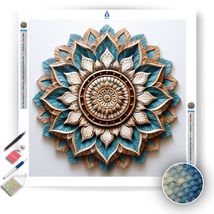 Light Maroon Mandala - Diamond Painting Kit - £11.14 GBP+