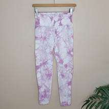 NWT Offline by Aerie | Lavender &amp; White Tie Dyed Marbled Leggings, size XS - £22.83 GBP