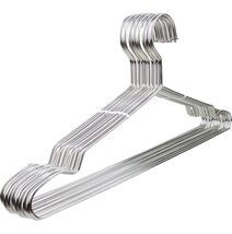 10 Pack Stainless Steel 15.75 Inches Clothes Hangers - Strong Heavy Duty... - $8.79