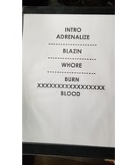 IN THIS MOMENT - ORIGINAL NOT A COPY ST. LOUIS CONCERT USED SETLIST - €64,19 EUR