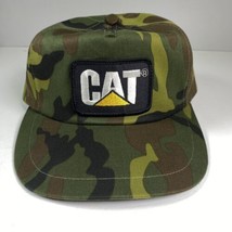 CAT Caterpillar Patch Woodland Camouflage Hat New W/O Tags Vtg - £46.43 GBP