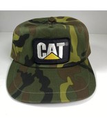 CAT Caterpillar Patch Woodland Camouflage Hat New W/O Tags Vtg - $81.48 CAD