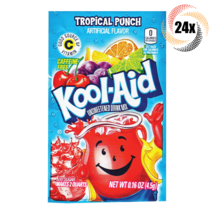 24x Packets Kool-Aid Tropical Punch Caffeine Free Soft Drink Mix | Fast Shipping - £13.08 GBP