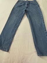 Carhartt Men's Blue Toughest Work Denim Jeans Measured Size (32×30.5) image 9