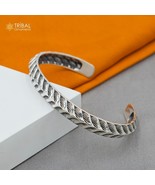 925 sterling silver handmade  stylish  design adjustable bangle bracelet... - $132.95 CAD