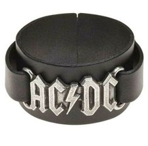 Alchemy Gothic AC/DC Black Leather Wrist Strap Official Band Merchandise HRWL446 - £39.18 GBP