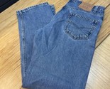 Levi Strauss 505 Straight Leg Black Denim Jeans Men&#39;s Size 36X32 KG JD - $17.82