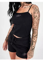 New Nike Women’s Cami Crop Tank Top Small Slim Fit Lightweight Black - £11.65 GBP