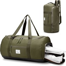 Travel Duffle Bag for Men 65L Large Size Traveling Duffel Bag Weekender Overnigh - £36.70 GBP
