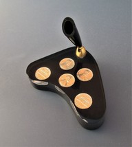 1970&#39;s Acrylic Pen Stand / Holder with 5x 1976 ONE CENT Coins - Made in USA - £7.95 GBP