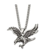 Stainless Steel Eagle Pendant with 24&quot; Curb Chain - €60,05 EUR