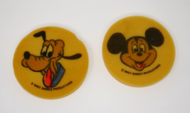 Walt Disney Productions On Parade Mickey Mouse Pluto Round Sponge Foam D... - $11.99