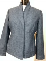 Coldwater Creek Women&#39;s Blazer  Blue Funnel Neck Jacket  Size 8 P NWT - £30.86 GBP