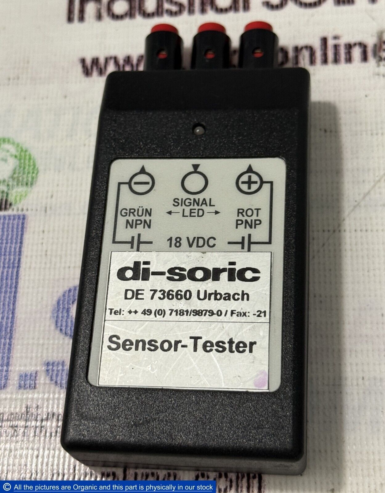 Di-Soric Sensor Tester for Test Proper Functioning of PNP and NPN Sensors - $499.00