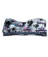 OP Ocean Pacific Bandeau Pop Art Bikini Top Size L Black Pink 80s Southwest NWOT - $9.99
