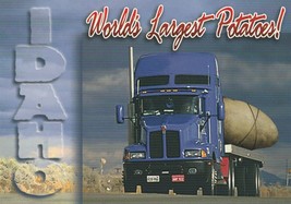 Postcard Idaho World&#39;s Largest Potatoes Truck Unused Continental Card - £4.68 GBP