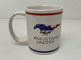 Official Ford Mustang Unites Coffee Mug American Flag Design Excellent - $14.80