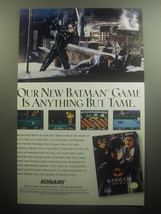 1993 Konami Batman Returns Video Game Advertisement - anything but tame - £11.75 GBP