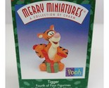Vintage 1999 Hallmark Merry Miniatures Tigger Christmas at Pooh&#39;s House ... - $12.86
