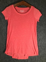 Mudd Tee Shirt Womens Size XS Salmon Cute Stretch Extra Small Soft Women Comfy - £8.75 GBP
