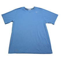 Nike Shirt Mens M Blue Athletic Tee Dri Fit Workout Fitness Active  - £14.06 GBP