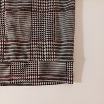 Fashion Nova Women's Gray Plaid Long Sleeve Button Front Collared Shirt Size L image 7