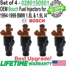 Genuine Bosch 4Pcs Best Upgrade Fuel Injectors for 1994, 1995 BMW 318is 1.8L I4 - £77.74 GBP