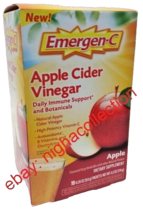3x Emergen-C Apple Cider Vinegar Fizzy Drink Mix ( 54 Packets total ) 05/2024 - £19.77 GBP