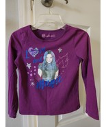 DISNEY DESCENDANTS 3 MAL GIRLS LONG-SLEEVE PURPLE TOP - GIRLS SIZE M - $4.99