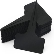 KINGLAKE 100 Pcs Waterproof Thick Plastic Black Plant Tags T - £11.50 GBP