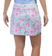 NWT GOTTEX Flower Garden Golf Tennis Straight Tulip Hem Knit Skort L XL image 2
