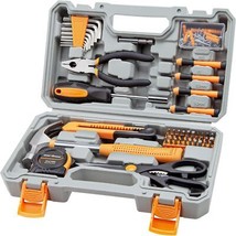 CARTMAN Tool Set General Household Hand Tool Kit with Plastic Toolbox St... - $847.47 MXN