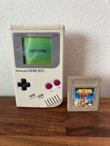 Nintendo Game Boy Handheld Game Console DMG-01 Gray &amp; Metroid Game Bundl... - £78.62 GBP