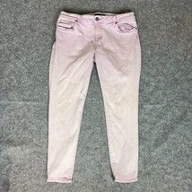 Kut from the Kloth Womens Jeans 16 Petite Pink Denim Pant Skinny Stretch... - $29.98