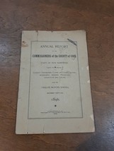 COOS COUNTY NEW HAMPSHIRE ANNUAL REPORTS (1896) SHERIFF JAILOR COURT PRISON - $8.59