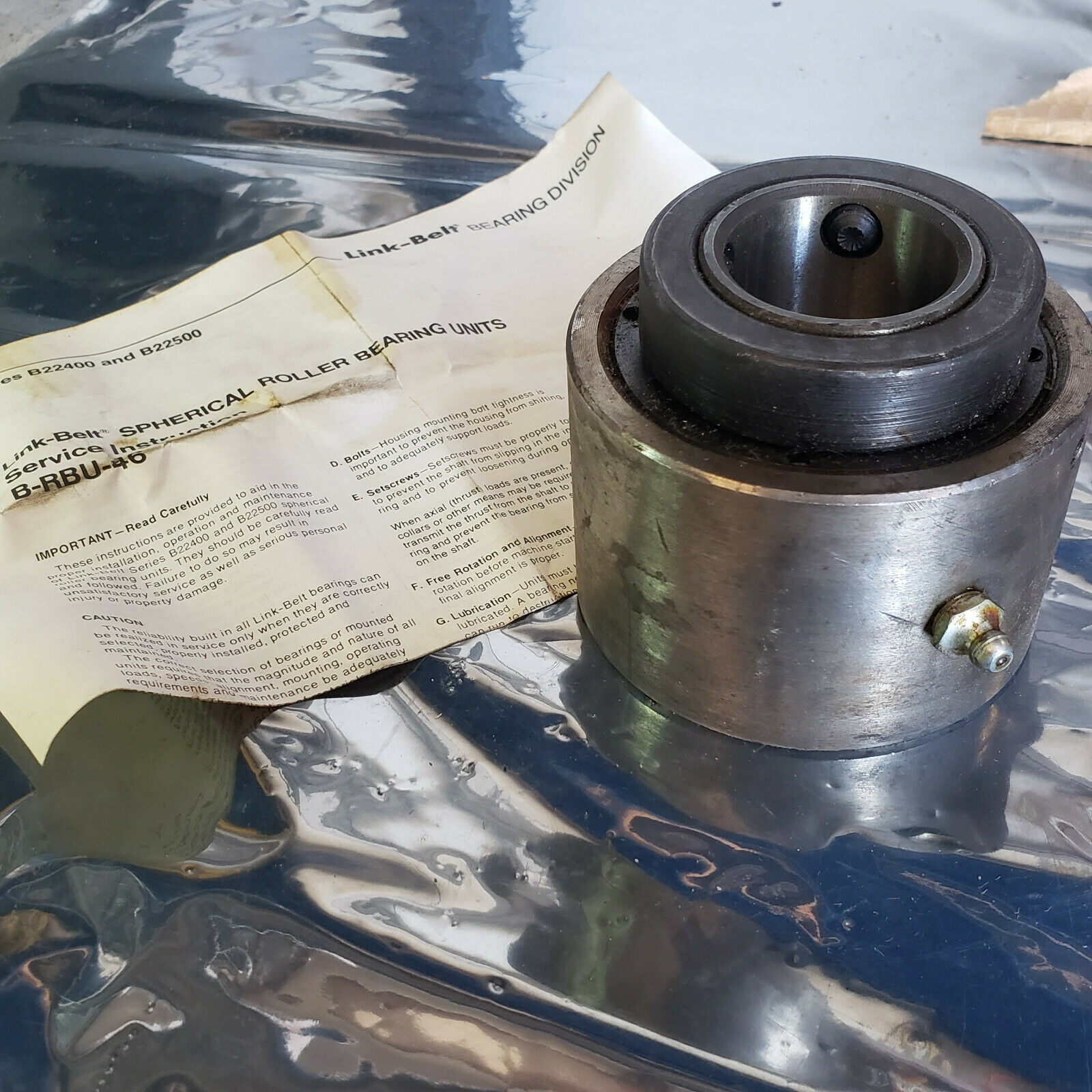 Link-Belt B-RBU-46 Spherical Roller Bearing BRBU46 NEW NOS SALE $149 - $125.71