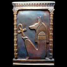 Ancient Egyptian God ANUBIS sculpture Wall Relief plaque - $19.79