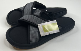 ultraideas slippers NWOB men’s size 11-12 black slip on slippers J11 - $14.17