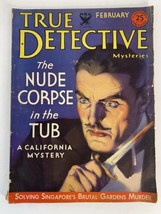 Vintage True Detective Mysteries February 1934 Magazine Issue Nude Corpse - £27.45 GBP