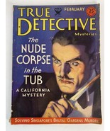 Vintage True Detective Mysteries February 1934 Magazine Issue Nude Corpse - £27.24 GBP