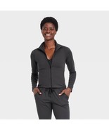 All In Motion Women&#39;s Soft Stretch Full Zip Jacket X-LARGE Heathered Bla... - €25,63 EUR