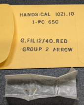 NOS Genuine Bulova Cal. 1021.10 GF 12/40 Red Arrow Watch Sweep Second Hand #65C - $21.77