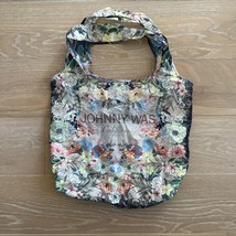 JOHNNY WAS Packable Nylon Shopping Tote Bag Floral - £18.08 GBP