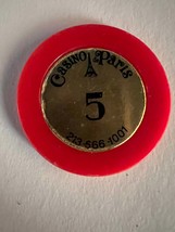 Casino Paris poker chip - $5.00