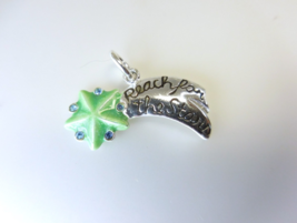 Jezlaine Sterling Silver Green Enamel Reach For the Stars Charm - €6,45 EUR